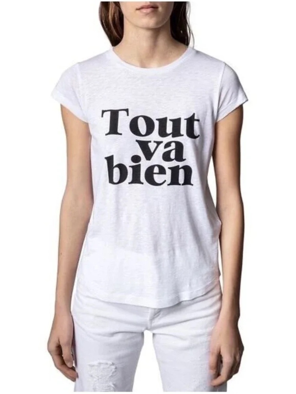 NWOT Zadig & Voltaire ‘Tout Va Bien’ Graphic Crewneck T-Shirt, Size M
